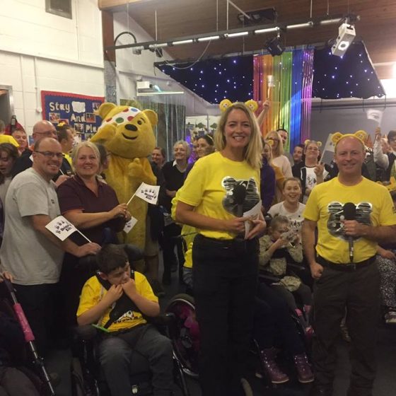 BBC North West Tonight presenters at the Plod for Pudsey Party!