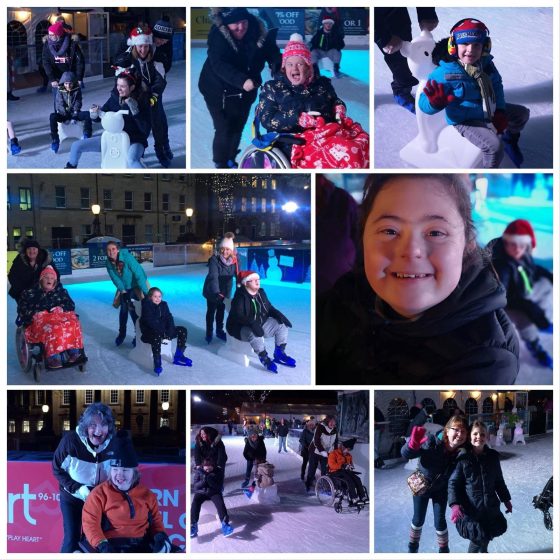 Children and Young Adults enjoy their time at Lancaster on Ice