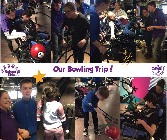 Children from Unique Kidz and Co enjoying the bowling trip thanks to FGH